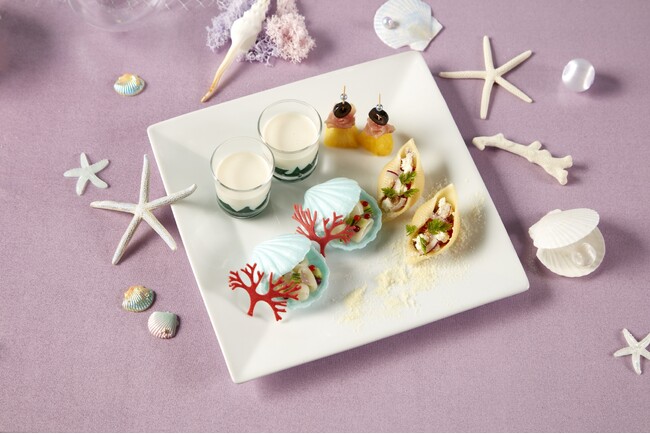 Mermaid Afternoon Tea Set ～sound of the sea～ セイボリー イメージ