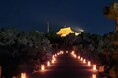 【鬼押出し園】灯篭の灯りが導く静かな祈りの道
