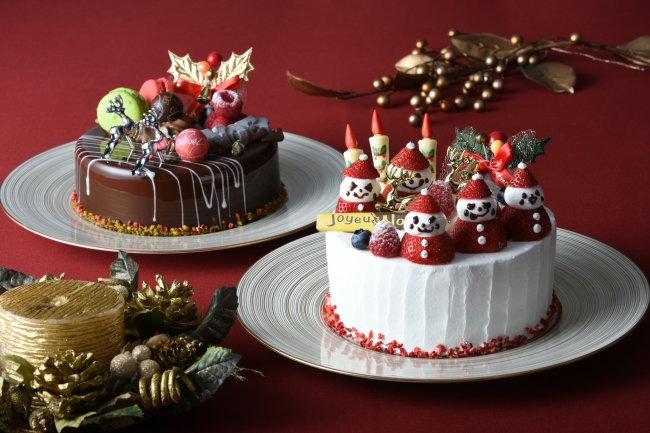 ＜右＞クリスマスショートケーキ＜左＞ピスターシュショコラ