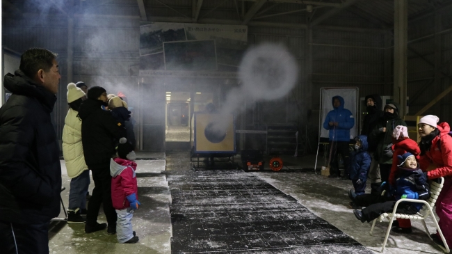 富良野スキー場 巨大空気法実験