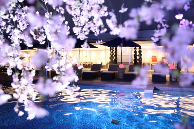 神戸みなと温泉 蓮 夜桜満開 Kobeで Sakuraナイトプール 待望の貸し切りプランで絶景を独占 企業リリース 日刊工業新聞 電子版