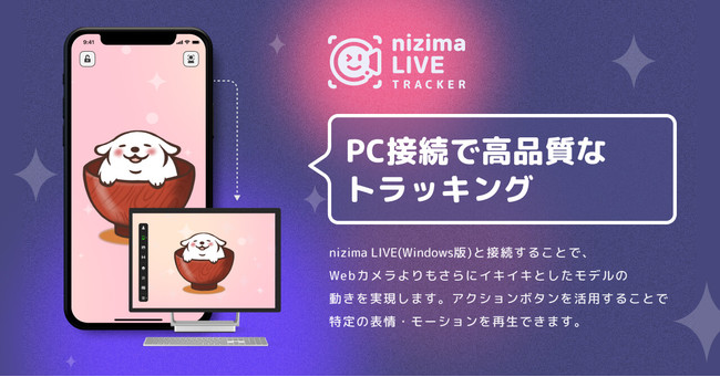 あなたの動きに合わせてキャラクターが動き出す Live2d公式のvtuber用フェイストラッキングアプリ Nizima Live リリース 株式会社live2dのプレスリリース