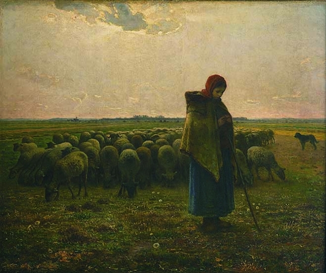 ジャン・フランソワー・ミレー「羊飼いの少女」