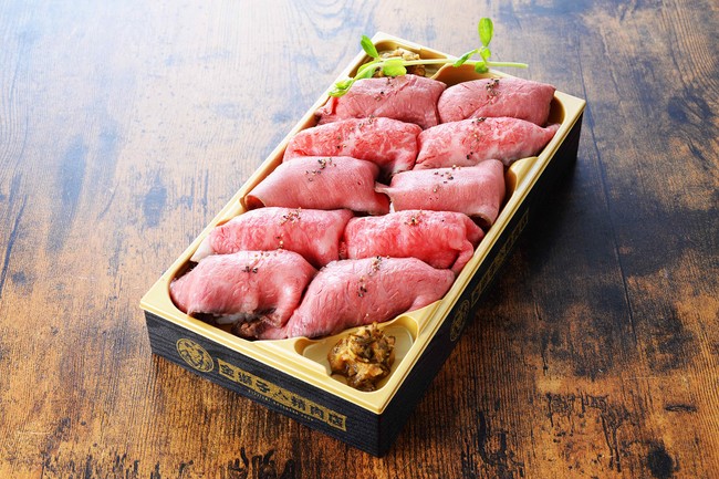 ﻿北海道産一頭食い寿司（1折、10貫） 税込2,430円