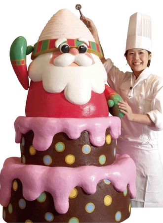 クリスマス限定イベントを開催 高さ1 2m のびっクリスマスケーキ 12 月1 日よりグルメバイキング オリンピア に登場 株式会社阪急阪神ホテルズのプレスリリース