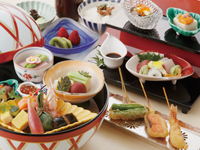 （例）日本料理・串揚げなにわ橘「手毬膳」3,800円⇒3ポイント(3km)