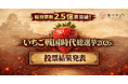 2.5億票で白熱した「いちご戦国時代総選挙2026」、栃木県の新品種"とちあいか"が天下人に輝く