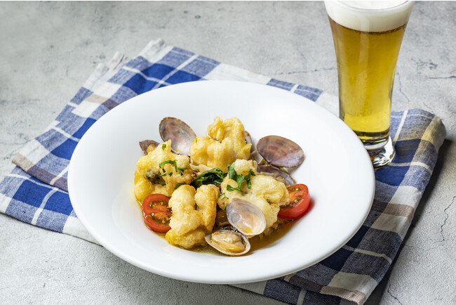 淡路島産鱧のビアフリッター アクアパッツァ 1,430円 淡路島産鱧のビアフリッター アクアパッツァ 1,430円