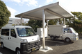 豊田通商とAZAPAが既存ガソリン車両をベースとしたバッテリー交換式コンバージョンEVおよび付随設備の開発を完了し脱炭素型物流モデルの実証を実施