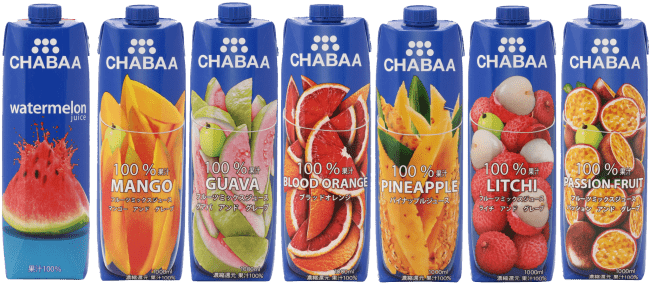 これを待っていた Chabaaの人気ジュースが飲み切りサイズで登場 Chabaa 果汁100 グァバ グレープミックス ブラッドオレンジ 180ml新発売 ハルナプロデュース株式会社のプレスリリース