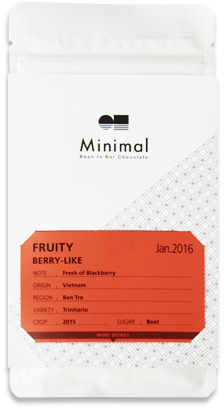 ▲Minimal -Bean to Bar Chocolate- FRUITY BERRY-LIKE