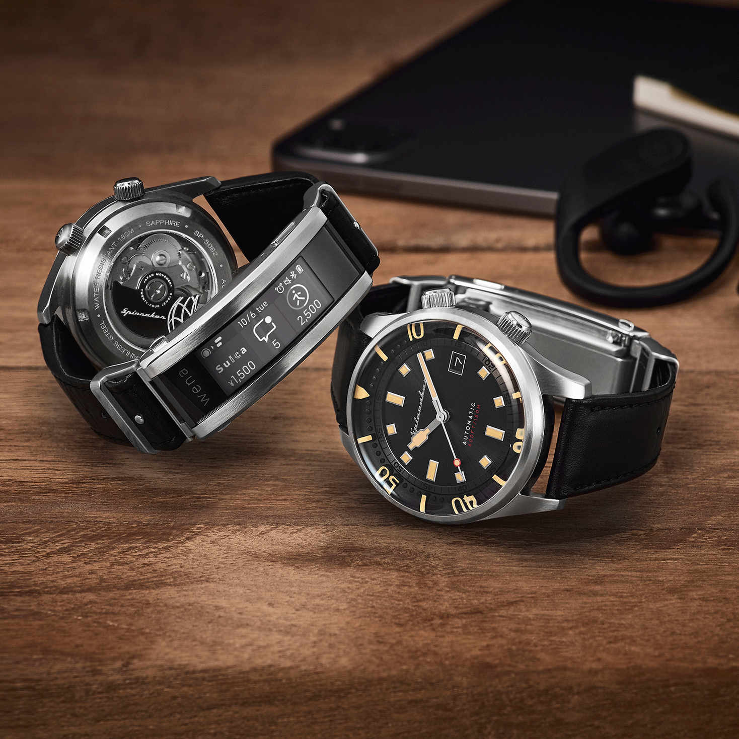 イタリア発の腕時計「スピニカー」とソニーのスマートウォッチ