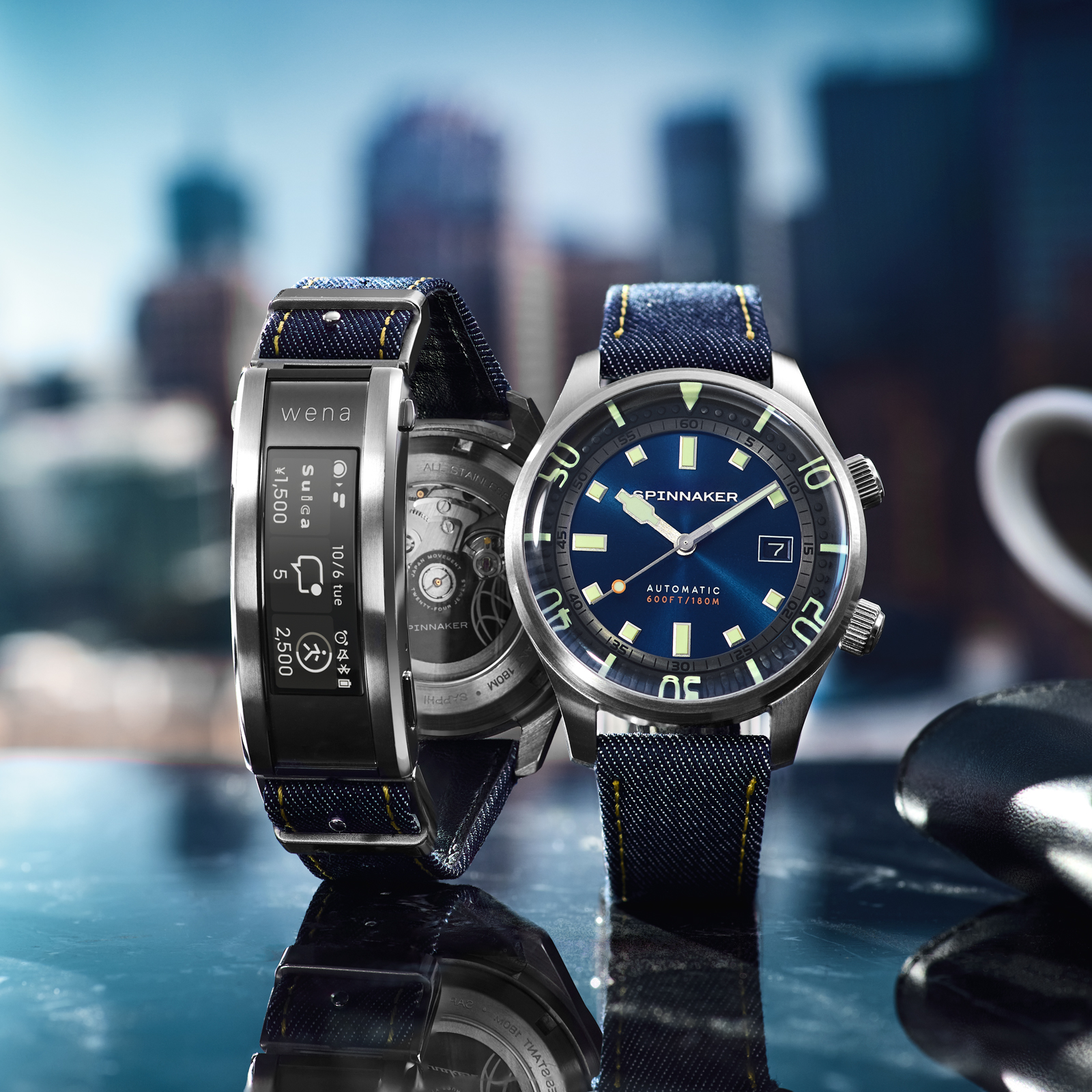 イタリア発の腕時計「スピニカー」とソニーのスマートウォッチ「wena 3