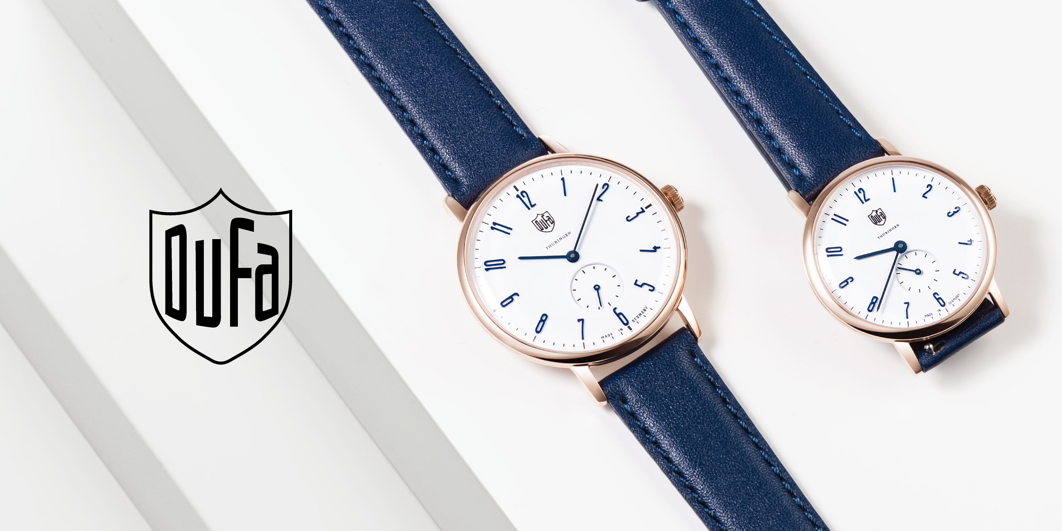 ドイツの腕時計ブランド「ドゥッファ(DUFA)」、シンプルな新色ペア 