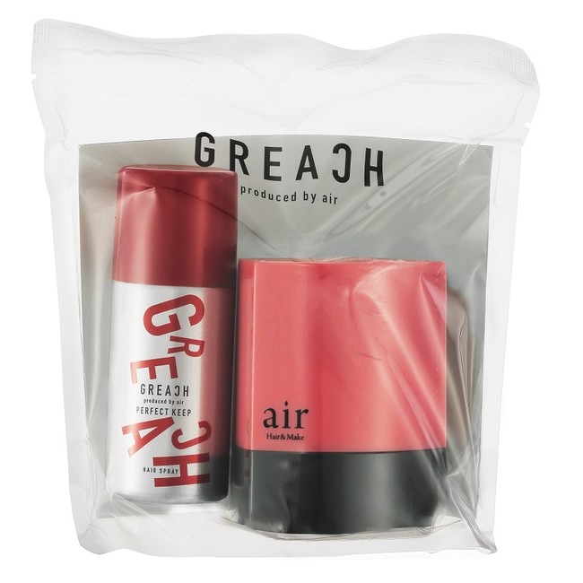 有名タレント モデルが通う美容室air エアー 共同開発 Greach グリーチ ヘアワックスに11月新発売のミニヘアスプレー が付いたお得なセットをairサロン各店にて10 9 金 販売開始 株式会社ウエニ貿易のプレスリリース