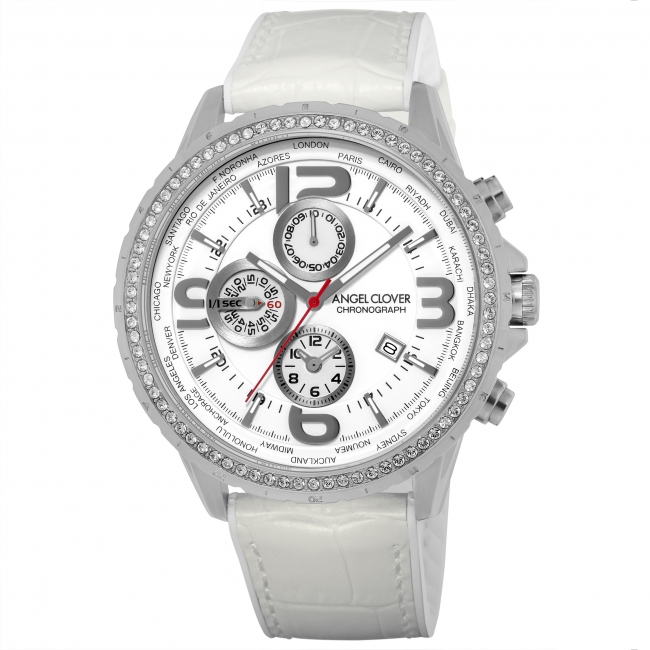 レザーなのに汗に強い 腕時計ブランド エンジェルクローバー から リゾート仕様の純白のワールドタイマーを 2月日に発売 株式会社ウエニ貿易のプレスリリース