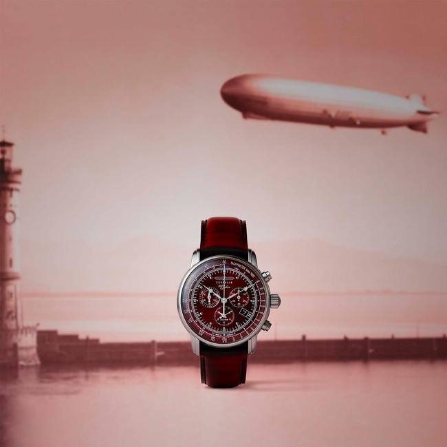 夕日に照らされた飛行船を時計に体現。ドイツの腕時計「ツェッペリン」が、待望の「100周年記念シリーズ レッド」を、7月16日に日本限定発売！ |  株式会社ウエニ貿易のプレスリリース