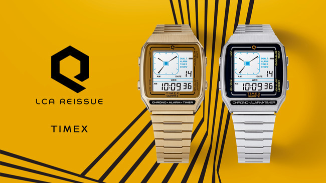 80年代のデジアナ復刻モデルが日本初上陸‼》米国の腕時計ブランド「タイメックス」が『Q TIMEX Reissue Digital  LCA』を7/16(金)先行予約開始、7/23(金)一般発売 | 株式会社ウエニ貿易のプレスリリース