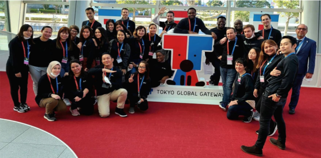 ▲SDGs国際貢献活動インターンシッププログラム ×体験型英語研修施設TOKYO GLOBAL GATEWAY