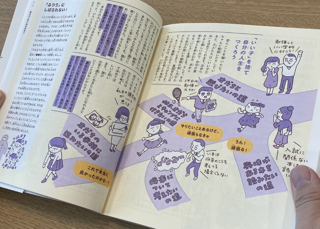  「いい子」と誉められる道を進むことが正解ではないと伝える図解