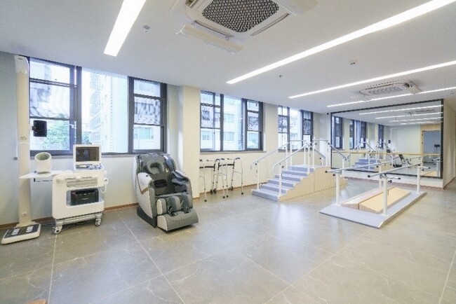 リハビリ室：理学療法、作業療法、鍼灸療法が可能なスペース