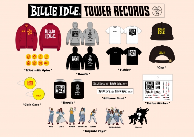 BILLIE IDLE(R) × TOWER RECORDS コラボグッズ