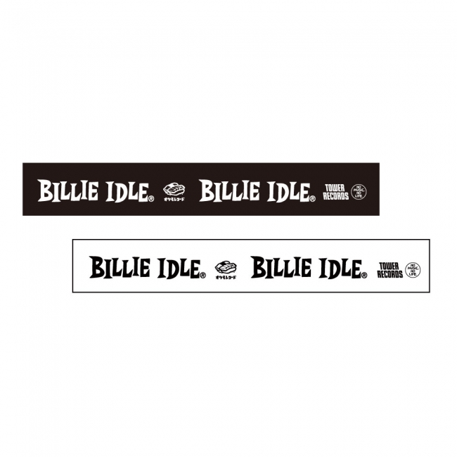 BILLIE IDLE® × TOWER RECORDS Silicone Band (Black／White)