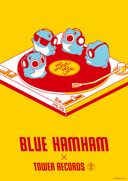Blue Hamham Tower Recordsコラボグッズ タワレコ限定ブルーハムハム のアイテムを7 15 木 発売 タワーレコード株式会社のプレスリリース