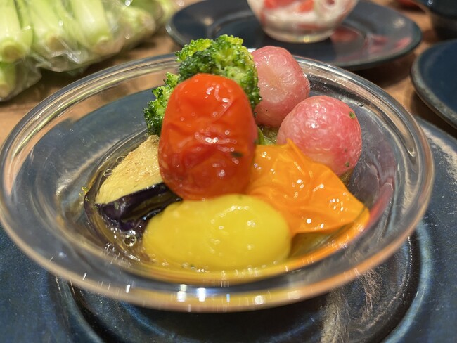 豊橋産トマトのマリネ（みのるダイニング名古屋）
