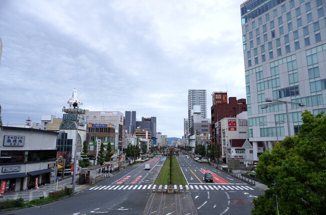 駅前の様子