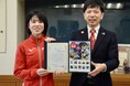 豊橋が大好き！鈴木亜由子選手が切手に～全国に地元の魅力を知ってほしい～