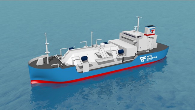 LNG燃料バンカリング船のイメージ図