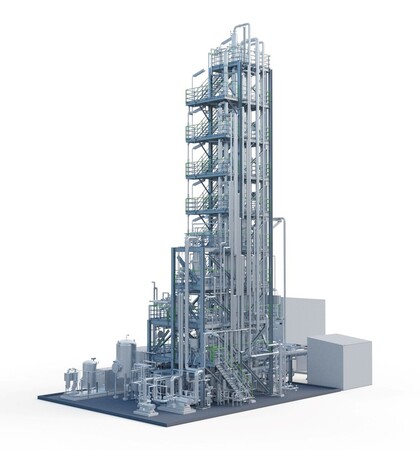 CO2回収パイロットプラントイメージ