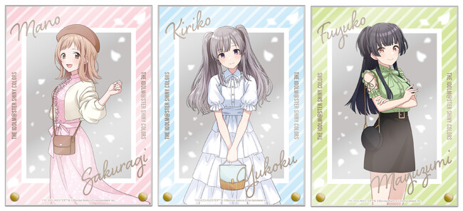 シャニマス　黛冬優子　等身大パネル シャニマス』櫻木真乃、幽谷霧子、黛冬優子の等身大パネル