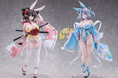 『閃乱カグラ』より、「飛鳥」「雪泉」が和風バニー衣装でフィギュア化。