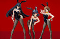TVアニメ「キルラキル」より、「満艦飾マコ」「鬼龍院皐月」がバニースタイルでフィギュア化。メインヒロインの「纏流子」も、みたび登場。