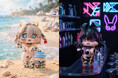 『ブラウンダスト2』より、「ミルキービキニ テレーゼ」「セレブリティ・バニー ロエン」をミニスタイルで立体化。