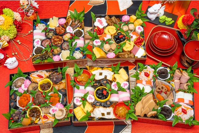 全45種類を1個ずつ使用して重箱に盛り付けるとこんなに豪華に! 全45種類を1個ずつ使用して重箱に盛り付けるとこんなに豪華に!
