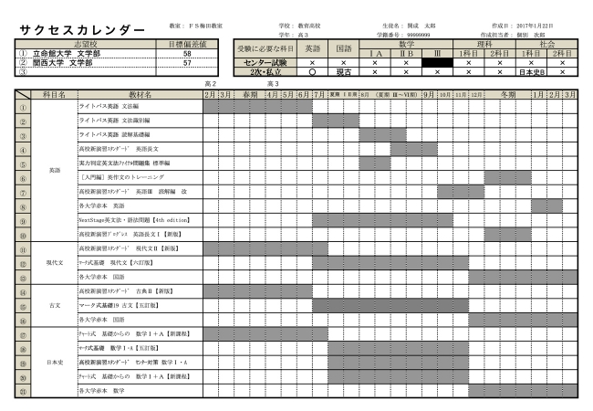 個別指導学院フリーステップ生の学習プラン