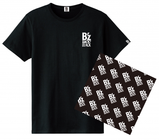 【UCC×B’z】オリジナルBLACK Tシャツ＆バンダナセット