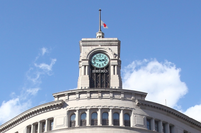 3月11日（日）、和光の時計塔から哀悼の意を込めた「鎮魂と希望の鐘