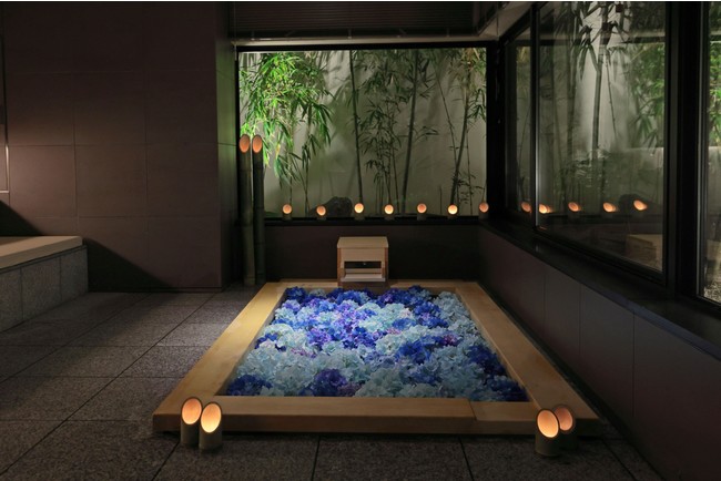 THE JUNEI HOTEL京都　バンブースイートルーム「あじさい風呂」