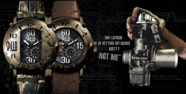 無骨な男らしさを演出するエイジング加工が魅力の腕時計 スピーロ 企業