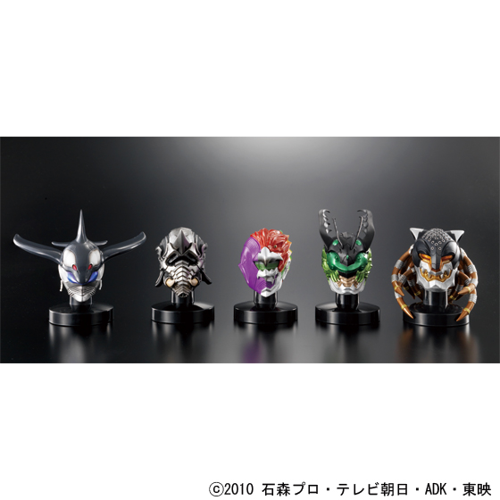 仮面ライダーオーズ/OOO』のグリード幹部5体が限定マスコレで登場