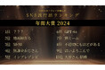 2024年SNS流行語ランキング 年間大賞発表 3位「50-50」、2位「地面師たち」1位は?