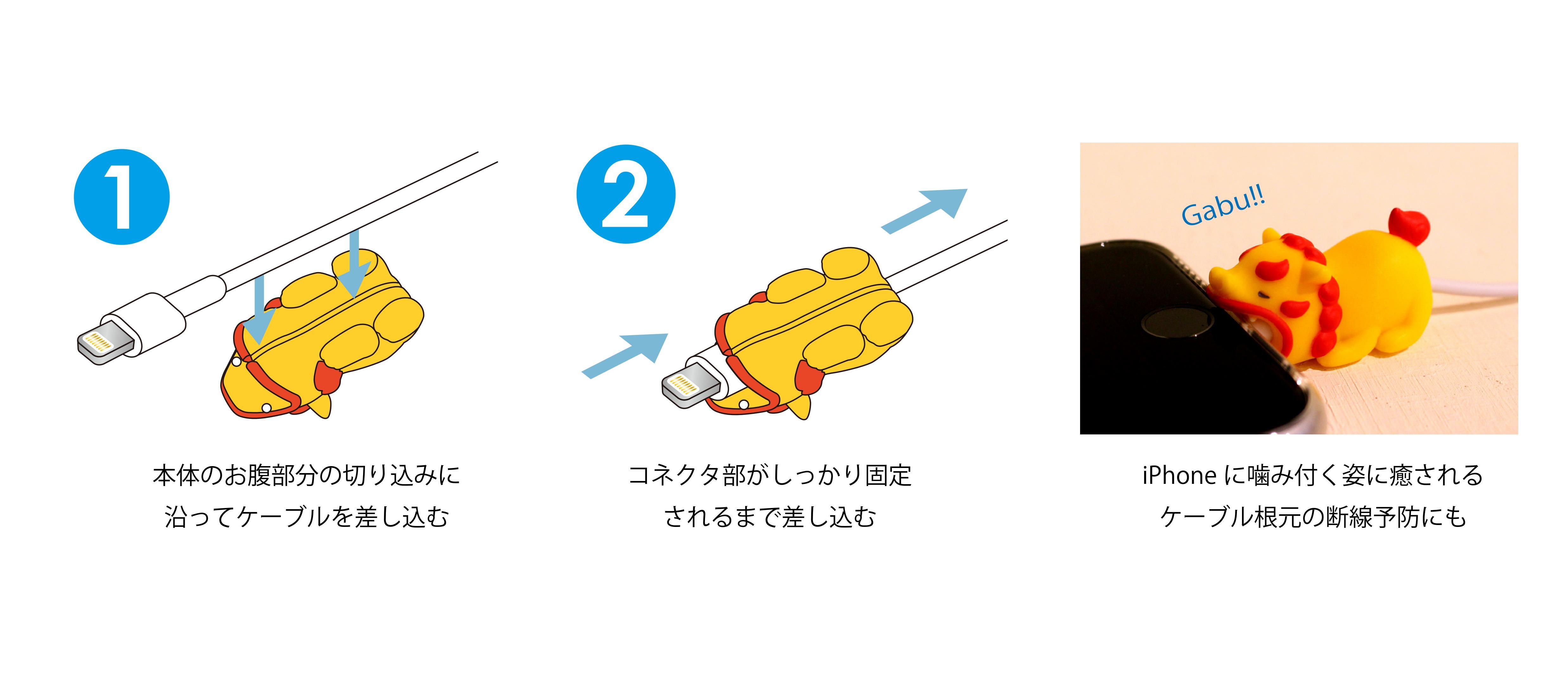 シーサーやウミガメがiphoneにガブッと噛みつく 断線予防もかねた沖縄限定のケーブルアクセサリーが新発売 株式会社ドリームズのプレスリリース