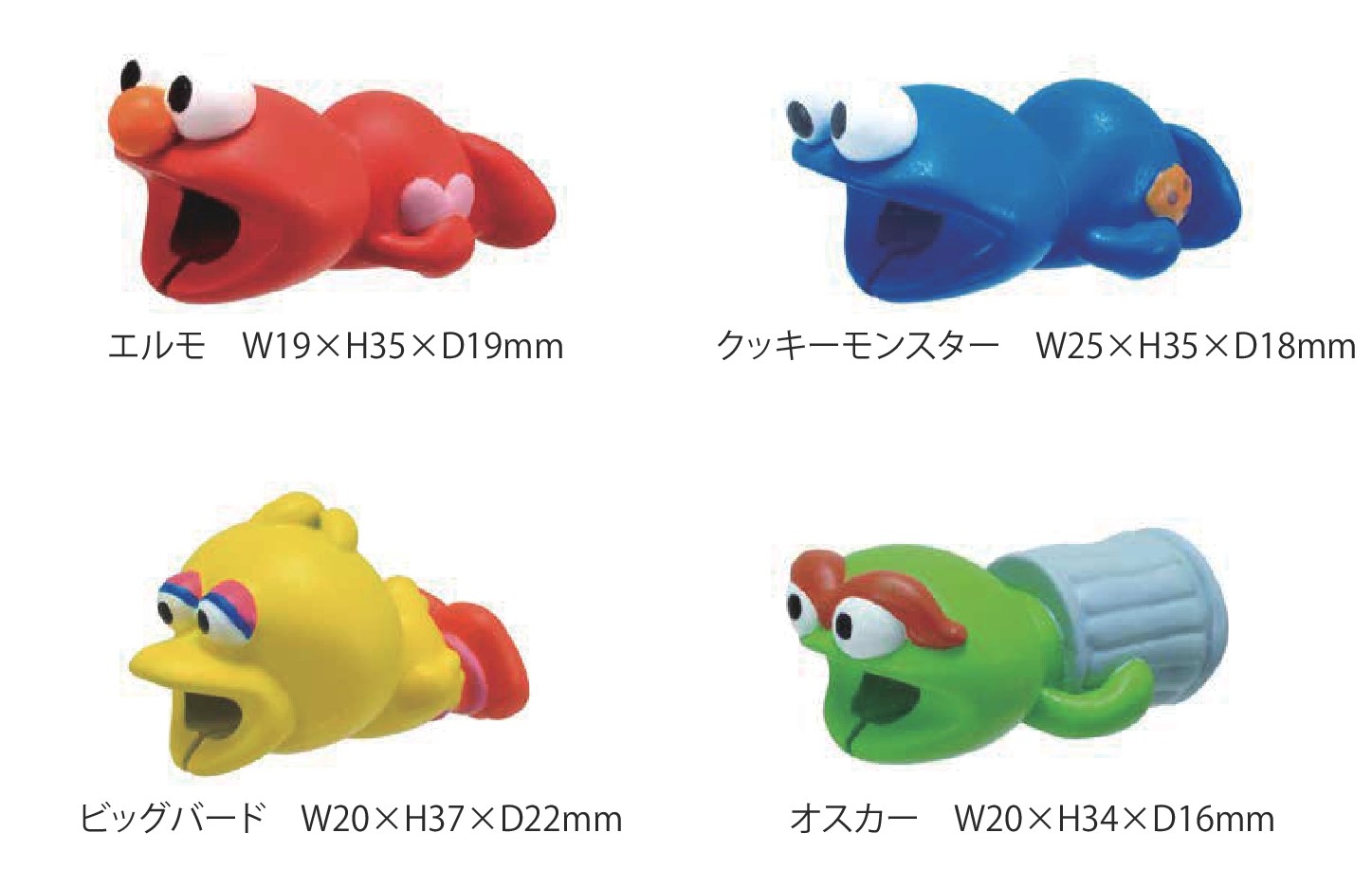 人気キャラクターたちがガブッと噛みつく 話題のiphone純正ケーブル用アクセサリー ケーブル バイト セサミストリート が初登場 18年2月9日 金 発売 株式会社ドリームズのプレスリリース