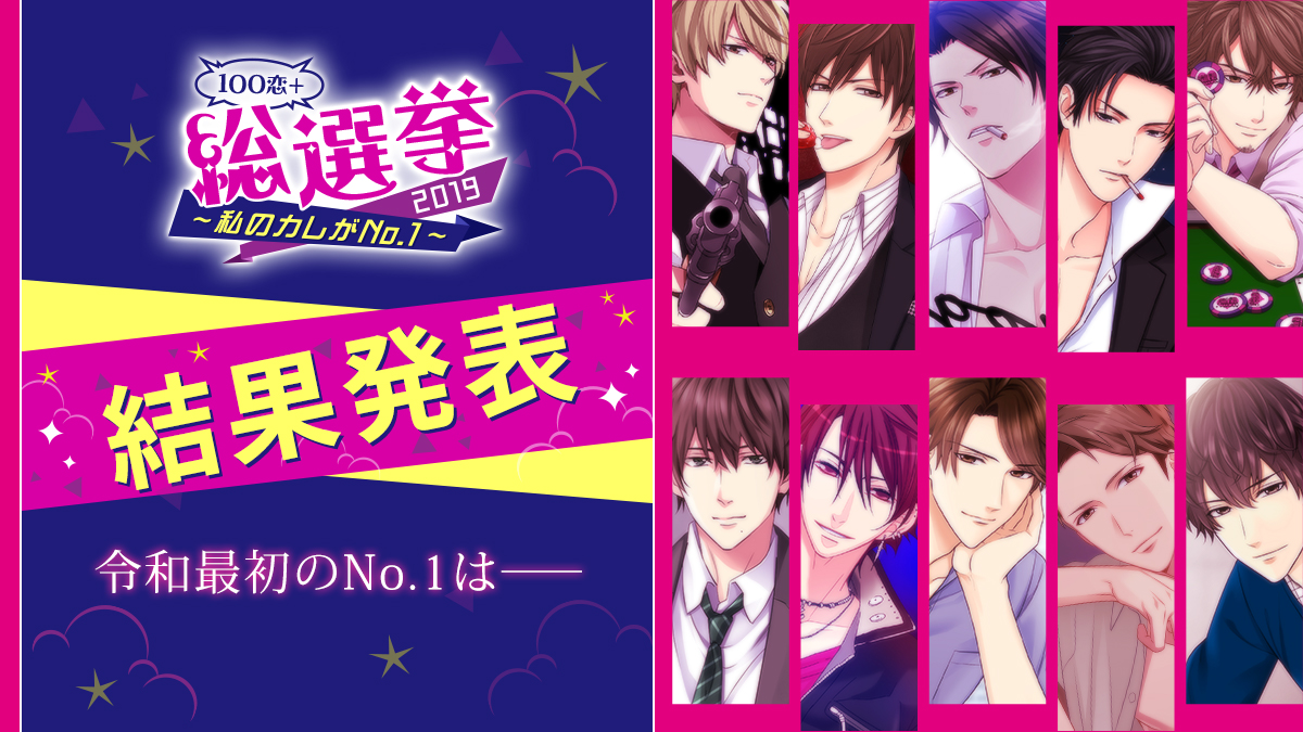 100恋 総選挙19 私のカレがno 1 結果発表令和最初のno 1は東雲歩 総投票数は9 769 9票 大注目のイケメン総選挙 株式会社ボルテージのプレスリリース