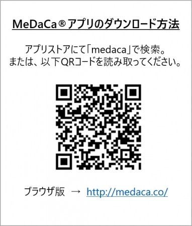 MeDaCa®アプリQRコード