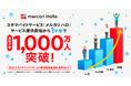 スキマバイトサービス「メルカリ ハロ」、サービス開始から1年弱で登録者数1,000万人を突破